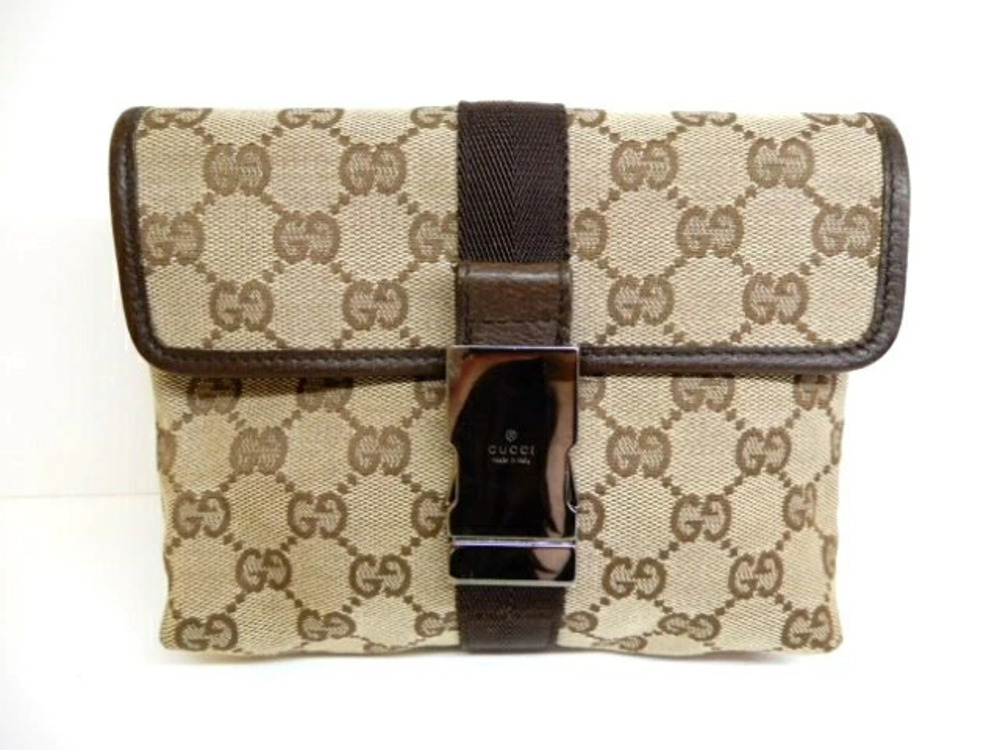 Gucci Waist Belt Crossbody bag GG canvas Beige Cream